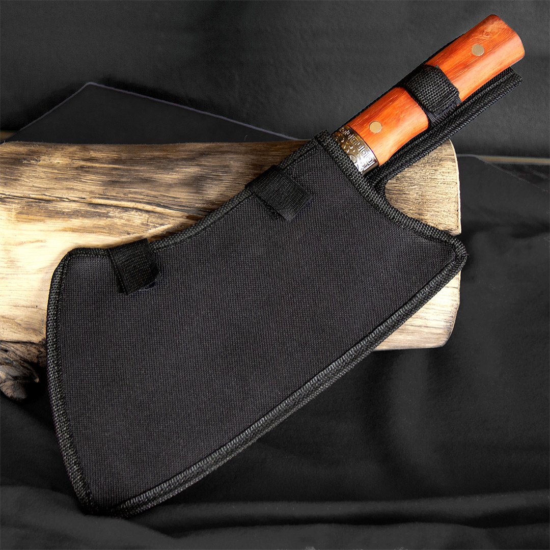 cutelo de cozinha em aço inox e cabo de madeira cutelo de cozinha em aço inox e cabo de madeira