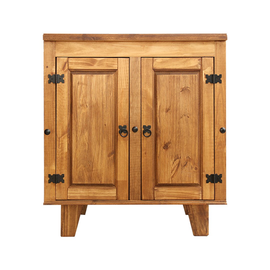 balcao multiuso em madeira rustico 2 portas 80cm balcao multiuso em madeira rustico 2 portas 80cm