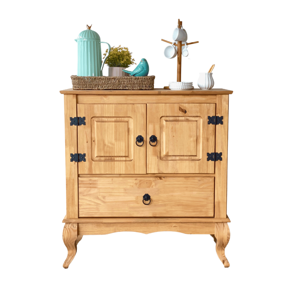 balcao multiuso rustico em madeira 80cm luiz xv mel 4