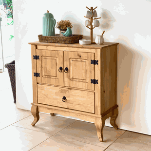 balcao multiuso rustico em madeira 80cm luiz xv mel 5