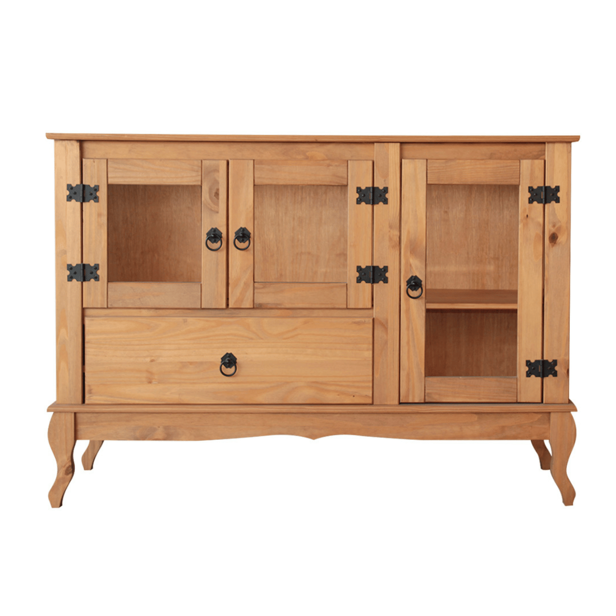 balcao aparador mel de madeira