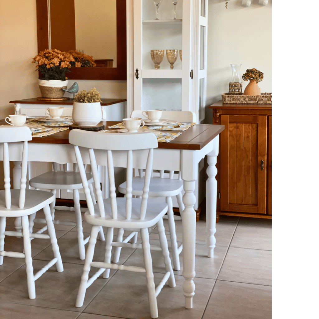 mesa de jantar 1 40 4 lugares pe torneado colonial classico e cadeiras country dolly parton 6