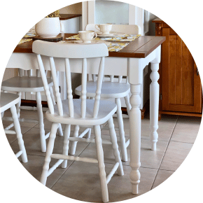 foto descricao mesa de jantar 1 40 colonial pe torneado classico em madeira 2